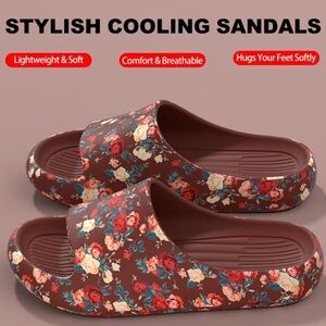 FLORAL COOLING SANDALS by Gecko Size 8.5-9